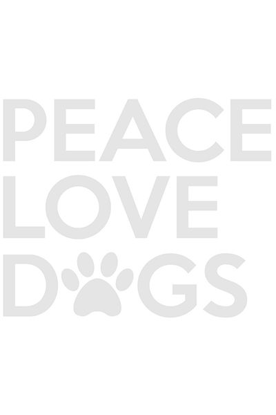 StoryGift Romania Sticker Adeziv 90CM Exterior pentru iubitorii de caini cu textul "Peace, love, dogs" - pace iu