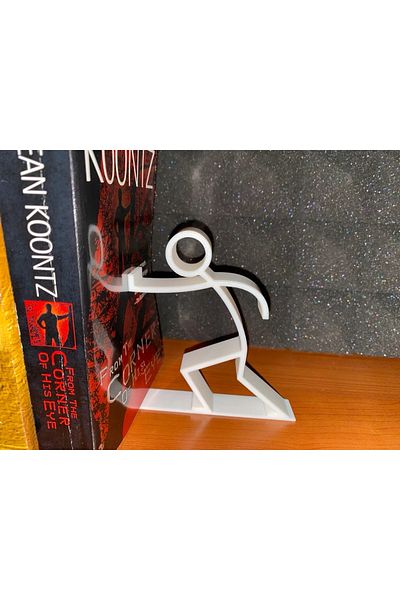 Cypnova Decorative Stickman Bookshelf Holder – Humorous Design, Sturdy Body