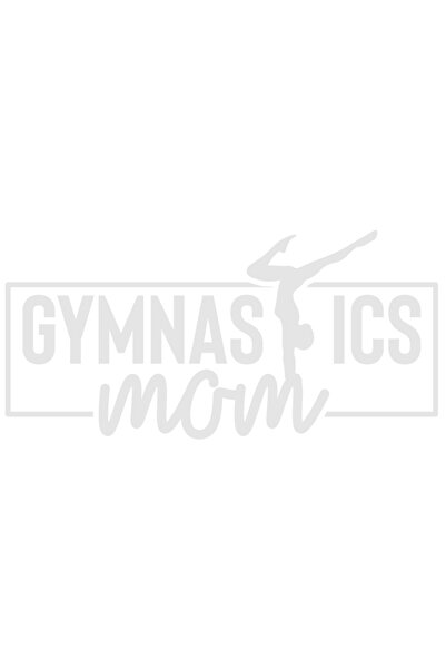 StoryGift Romania Sticker Autocolant 30CM Exterior pentru o mama pasionata de gimnastica - sportiva , Vinyl Alb,