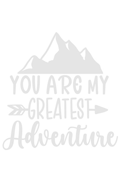 StoryGift Romania Sticker Eticheta 50CM Exterior cu munti pentru iubita cu mesajul "Tu esti cea mai grozava aven