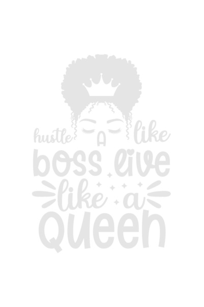 StoryGift Romania Sticker Exterior cu mesajul "Hustle like a boss, live like a queen" - traieste ca o regina