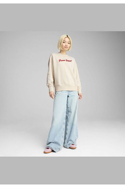 Puma PREMIUM ESS Oversized Graphic Crew Women