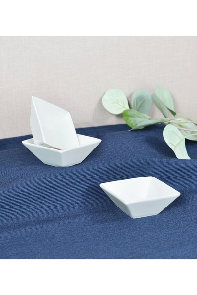 ByCaretta مجموعة أطباق البورسلين الصغيرة للوجبات الخفيفة والقهوة التركية مكون...