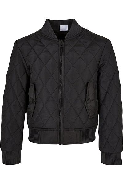 Urban Classics Damen Girls Diamond Quilted Nylon Jacket