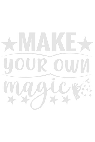 StoryGift Romania Sticker Autocolant 30CM Exterior pentru cele care isi creeaza propria magie , Vinyl Alb, 30 cm