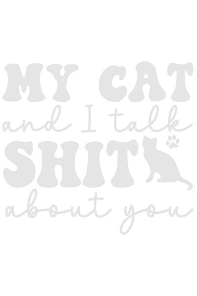 StoryGift Romania Sticker Exterior cu o pisicuta si mesajul in engleza "My ca...