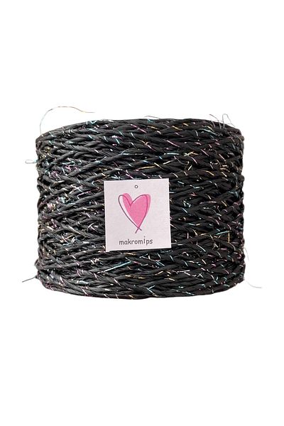 Makromİps Premium Twisted Metallic Paper String (250 Gr/420M) Polyester Glossy Bag String Knitted Decoration Pack String