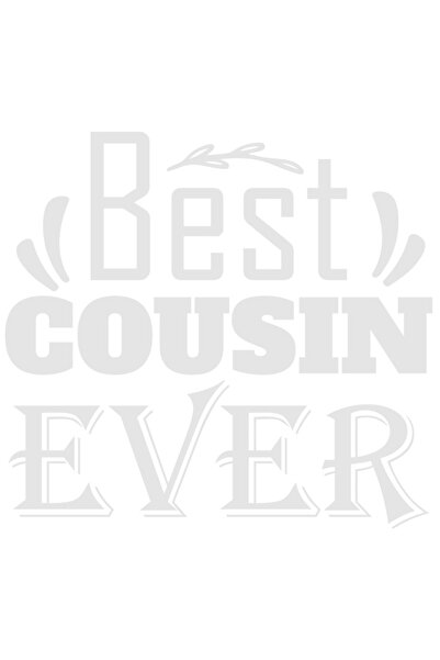 StoryGift Romania Sticker Autocolant 30CM Exterior cu textul in engleza "Best cousin ever" - cea mai tare veriso
