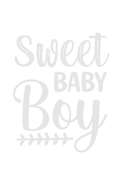 StoryGift Romania Sticker Exterior cu textul in engleza "Sweet baby boy" - ba...