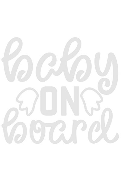 StoryGift Romania Sticker Adeziv 90CM Exterior cu textul in engleza "Baby on ...