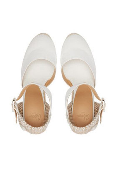 Castaner espadrile de damă 20975 albe