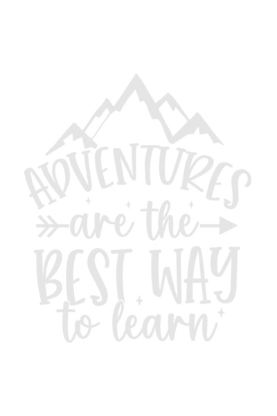 StoryGift Romania Sticker Eticheta 50CM Exterior cu munti si mesajul "Aventurile sunt cele mai bune cai de a inv