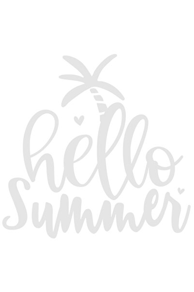 StoryGift Romania Sticker Autocolant 30CM Exterior cu inimioare si palmier cu...