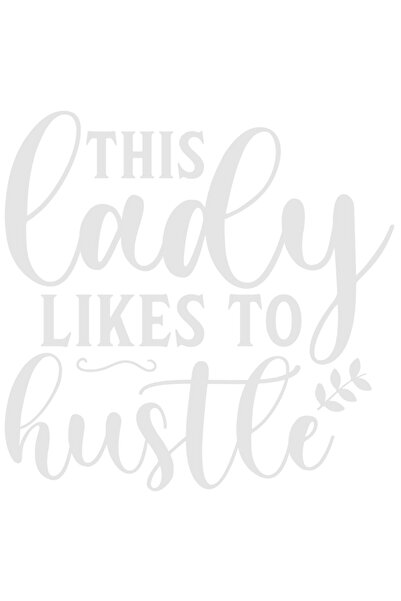 StoryGift Romania Sticker Autocolant 30CM Exterior cu mesajul "Acestei doamne ii place sa munceasca" , Vinyl Alb