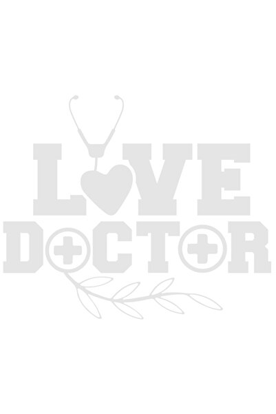 StoryGift Romania Sticker Exterior cu textul "Love doctor" - doctor de iubire...