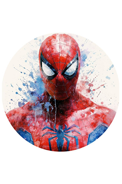 StoryGift Romania Sticker Autocolant 70CM Cu Cerc, Spiderman, Costum, Peter Parker, Avengers, Marvel, cu Margin