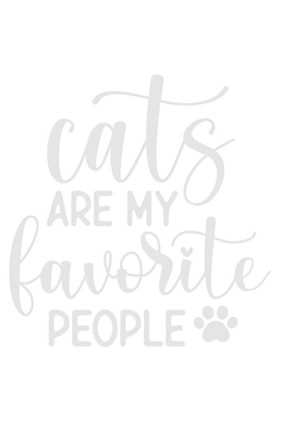 StoryGift Romania Sticker Eticheta 40CM Exterior cu textul "Pisicile sunt oam...