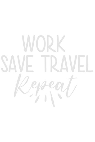 StoryGift Romania Sticker Adeziv 90CM Exterior cu textul "Work, save, travel,...
