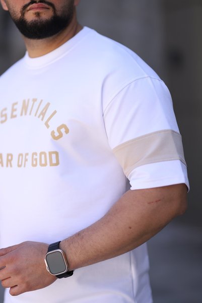 ZENGOLL & RAMİRES Unisex (Essentials Fear of God) Printed Oversize T-Shirt