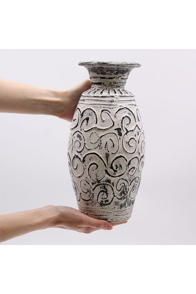 Co Ceramic Vase 32 cm / Traditional Art Models from Indonesian Culture