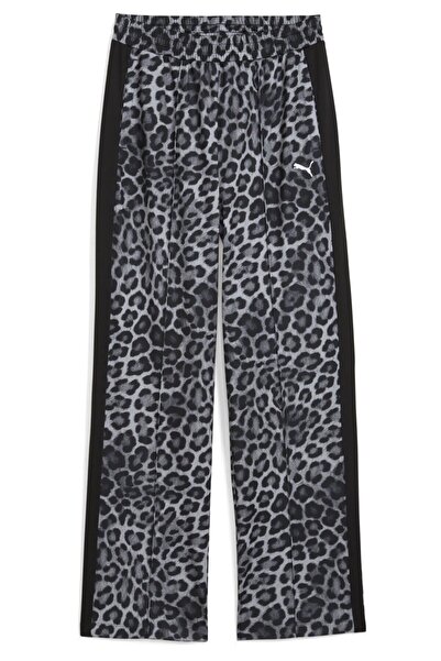 Puma T7 LEO LUXE Παντελόνι με Στάμπα σε Ίσια Γραμμή, Γυναικείο