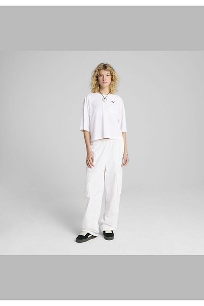 Puma Βασικά στοιχεία γκαρνταρόμπας Relaxed Woven Cargo παντελόνι για γυναίκες