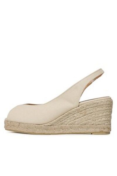 Castaner espadrile de damă 23056 albe