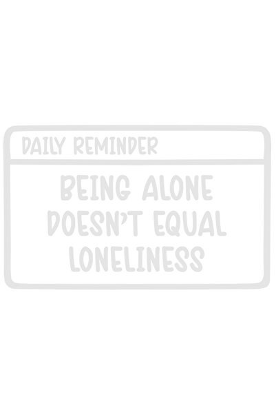 StoryGift Romania Sticker Autocolant 30CM Exterior cu textul "Being alone doe...