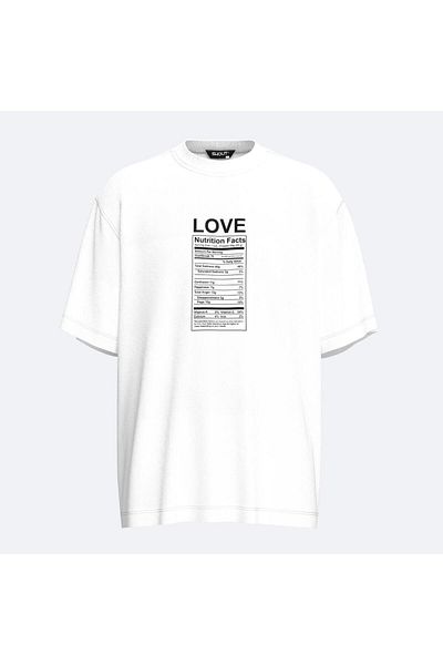 Shout Oversize Love Nutrition Facts Unisex T-Shirt