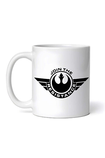 OEM Εξατομικευμένη λευκή κούπα, Join the resistance Mandalorian and Star Wars...