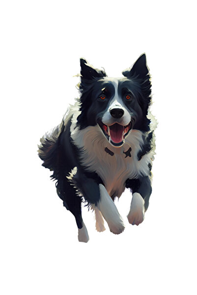 StoryGift Romania Sticker Eticheta 50CM Cu Catel, Blana, Alergare, Iubitori D...