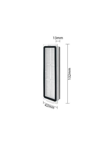 robotyedek Xiaomi X20 Max X20 Pro (Not Plus!) Compatible Replacement Black Brush Hepa Filter Set Without Mop - 9 Pieces