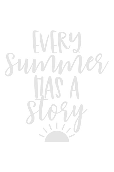 StoryGift Romania Sticker Exterior cu mesajul "Every summer has a story" - fiecare vara are o poveste , Viny