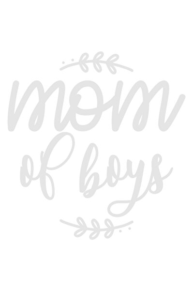 StoryGift Romania Sticker Autocolant 70CM Exterior cu textul "Mom of boys" - mama de baieti grija rabdare , Viny