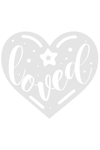 StoryGift Romania Sticker Adeziv 90CM Exterior cu o inimioara si o steluta pe...