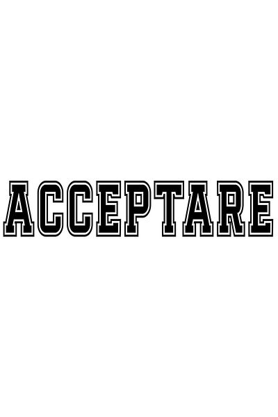 StoryGift Romania Sticker Autocolant 70CM Acceptare, Mesaj Motivational, Text Inspirational, Self Care cu Margin