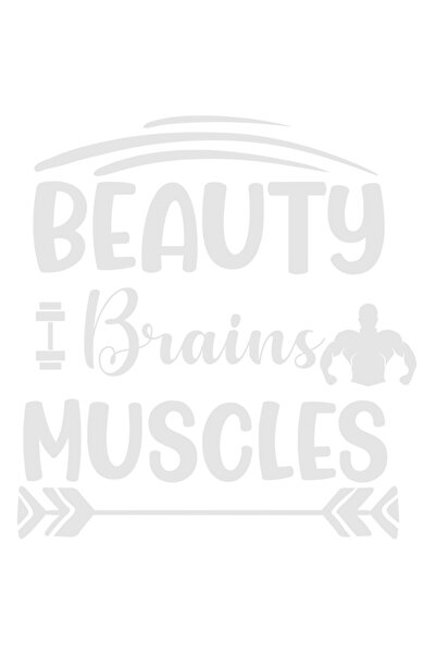 StoryGift Romania Sticker Eticheta 40CM Exterior cu textul "Beauty, brains, m...