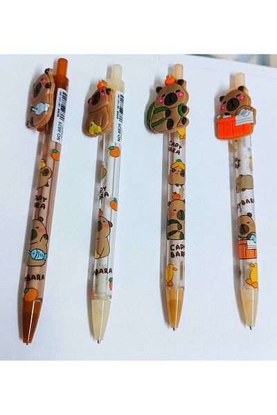 ada çanta kırtasiye Capybara Figured 0.7 Tip Pencil (4 Pieces)