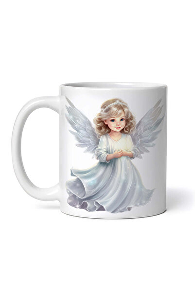 OEM Cană albă personalizată, Înger de Crăciun, INOVATIX®. 330ml