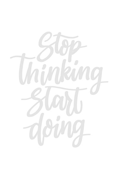 StoryGift Romania Sticker Autocolant 30CM Exterior cu mesaj care te indeamna sa te apuci de facut lucruri, ci nu