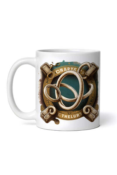 OEM Cană albă personalizată, Inele de gimnastică, INOVATIX®. 330ml