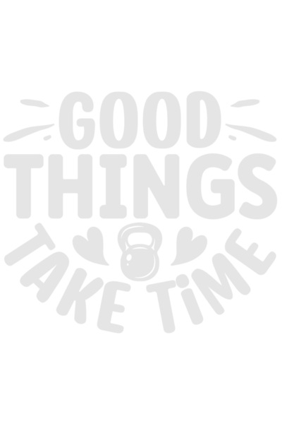 StoryGift Romania Sticker Exterior cu inimioare si textul "Good things take time" - lucrurile bune necesita