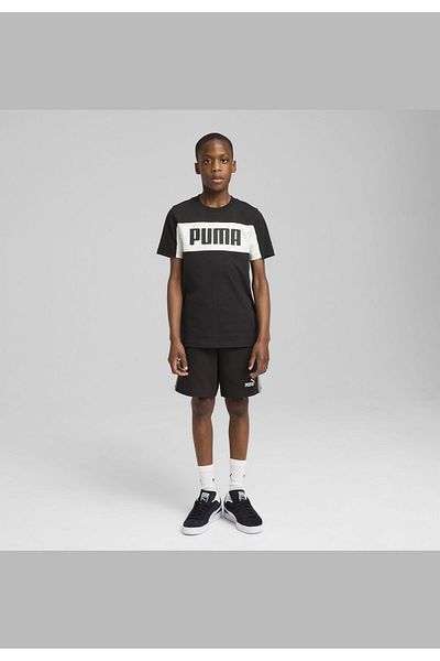 Puma Σορτς με μπλουζάκι Essentials Block για νέους