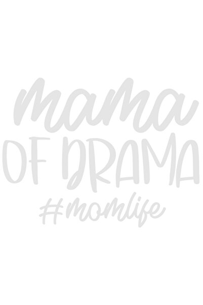 StoryGift Romania Sticker Exterior cu textul in limba engleza "Mama of drama #momlife" - mama dramei viata d