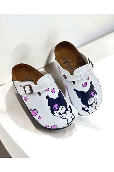 Görkem bebe ayakkabı ve tekstil Kuromi Girl's Anatomic Patterned Slippers