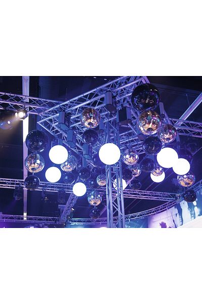 eurolite Mirror ball 30 cm black Eurolite Mirror Ball Black