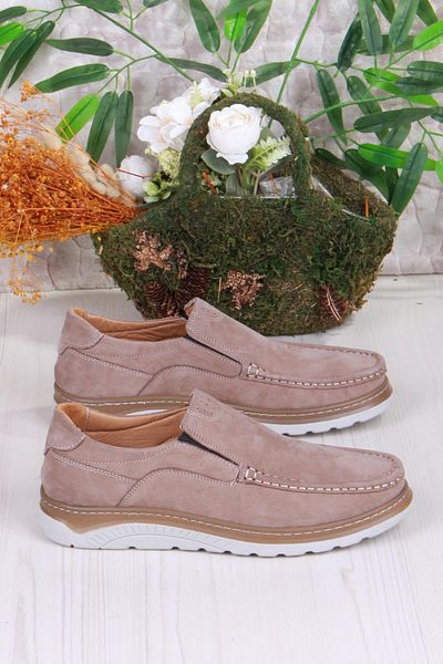 Mehmet Mete 4041 Carlo Nubuck Lightweight Comfortable Genuine Leather Men's Shoes