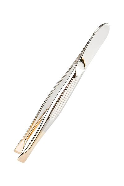PREGIO Gold Tip Fine Detailed Stainless Tweezers