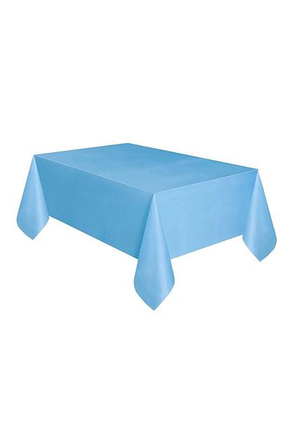 ZENVİVA Blue Table Cover and Blue Table Skirt, Blue Backdrop Curtain