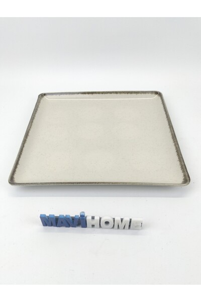 MAViHOME Tan Series 27 X 27 cm Cinnamon Square Presentation Plate Single